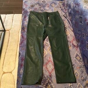 Express dark great faux leather pants
